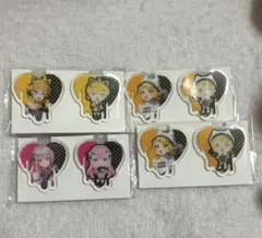 鏡音リン 鏡音レン 巡音ルカ タイトーくじ 桜ミク クリアバッジセット