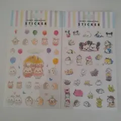 ディズニーキャラクター ステッカー 2シート