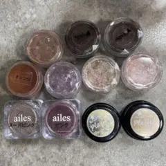 ネイル ミラーパウダー オーロラフレーク セット