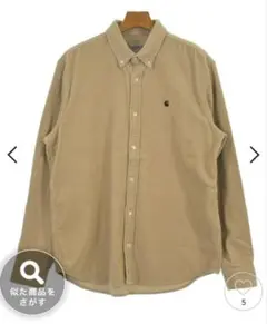 carhartt コーデュロイ長袖シャツ Lサイズ ベージュ