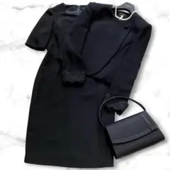 極美品✨クリーニング済✨ユキトリイ ブラックフォーマル セットアップ 9