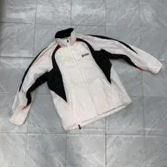 SRIXON ジャケット 長袖 ロゴ刺繍 フルジップ ホワイト L