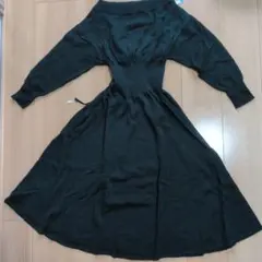 FRAY I.D ロングニットワンピース　深緑