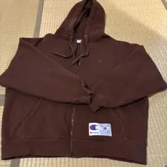 Champion ブラウン ジップアップパーカー M