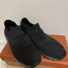 レディース靴スリッポン、厚底軽量