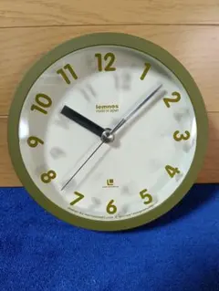 Lemnos 掛け時計 オリーブグリーン