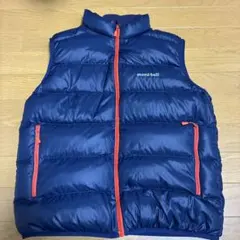 モンベル　ネージュダウンベスト　キッズ　160cm ネイビー11015556