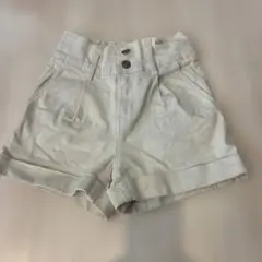 GU ホワイト ハーフパンツ S