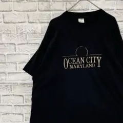 USA製90sヴィンテージTシャツ！シングルステッチブラック古着XL0609