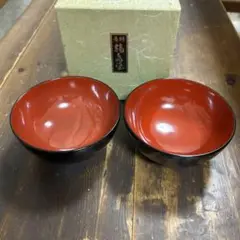 輪島塗　輪島塗　塩安政之烝　塩安漆器工房　深型汁椀　11.5㎝