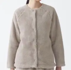 無印良品　ボアフリースカーディガン　L-XL