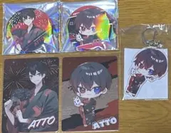 AMPTAKxCOLORSあっとくんカード缶バッジアクキー23Summerグッズ