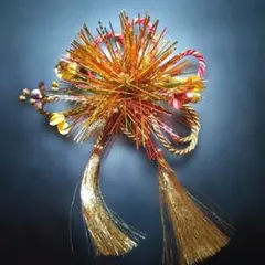 【お値下げ】華やかな金色の髪飾り 振袖 七五三 慶事に