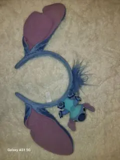 スティッチ カチューシャ ぬいぐるみ付き