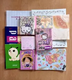 【まとめ売り】 メモ帳など　平成レトロ　ハローキティー　ワンピース　たれぱんだ