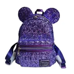 【新品】ディズニー ラウンジフライ リュック パープル 紫 スパンコール