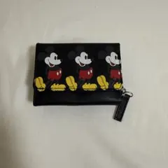 三つ折りミニ財布　ミッキーマウス　X-girl