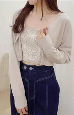 【新品未使用】MERCURYDUO ニットビスチェ