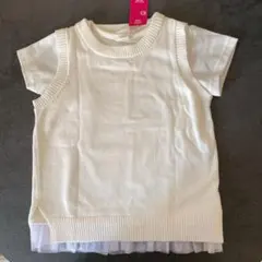 タグ付き新品‼︎ ベスト付きTシャツ　　サイズ120