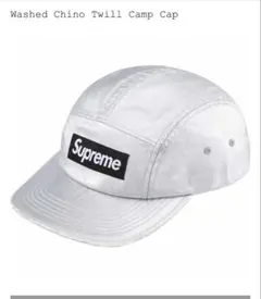 Supreme Washed Chino Twill Camp Cap