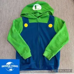 USJ ニンテンドーワールド　ルイージ フード付きパーカー　130