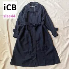 【大きいサイズ】iCB Bio Linen スプリングコート ネイビー系 44のサムネイル
