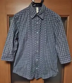 TAKEO KIKUCHI（タケオキクチ）五分袖チェックシャツ