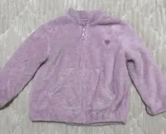 UNIQLO 薄紫 フリースジャケット 100cm