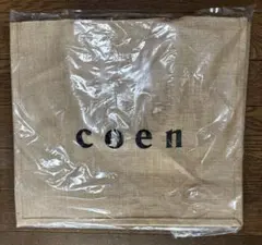 coen トートバッグ　ベージュ