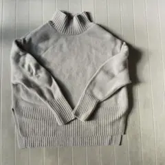 GREEN LABEL RELAXINGライトグレー ハイネック ニットセーター