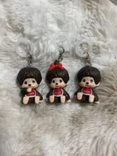 モンチッチ　モンチッチちゃん　めじるしアクセサリー　アンブレラマーカー　３個