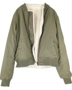 earth music&ecology　MA－1　2way　リバーシブル　カーキ