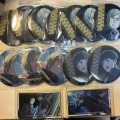 呪術廻戦 ファンパレくじ 七海建人 灰原雄 缶バッジ アクリルブロック