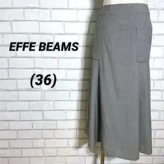 EFFE BEAMS エッフェビームス　ロングスカート　フレア　チェック　春　絹