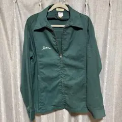 y092305 Unitog ヴィンテージ　ブルゾン　シャツ　ロゴ　長袖　バック