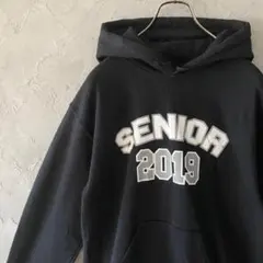 GILDAN ヘビーブレンド　ビッグプリント　スリーブプリント　黒　S IW6