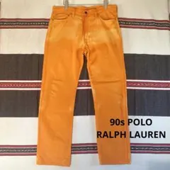 90s00s POLO RALPH LAUREN 後染めストレートデニム 一点物