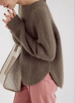 【ROPE'】ラクーンボートネックプルオーバー