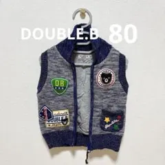 DOUBLE.B ノースリーブベスト 80