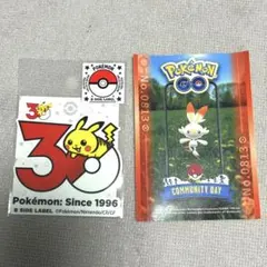 【新品】ポケモン 30周年記念 B-SIDE LABEL ステッカー+おまけ