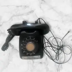 レトロ ダイヤル式 黒電話