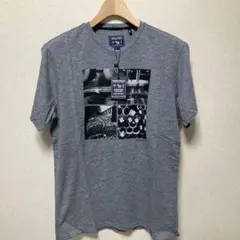 WOOLRICH グレー フォトプリント Tシャツ L