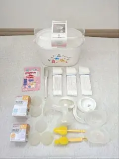 【授乳関連】ベビー用品　まとめ売り　哺乳瓶キャリー　搾乳器（手動）　哺乳瓶乳首