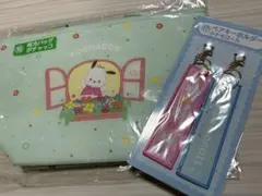 サンリオ一番くじ　ポチャッコ　保冷バッグ　シナモンキーホルダーおまけ付き♪