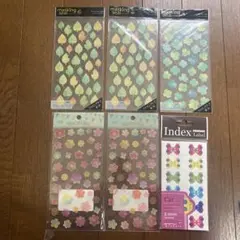 マスキングテープ素材シール　花と葉