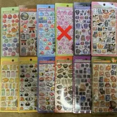 和柄だるま.古都巡り.忍者.たまごサンド.おにぎりボンボンドロップシール