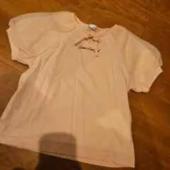JENNIlove ピンク メッシュ袖 Tシャツ　130