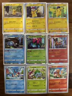 ね*ぽ様 ポケモンGO ピカチュウ　御三家　９枚セット
