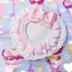 【現品限り】B8 トレカケース レースデコ ピンクいちご