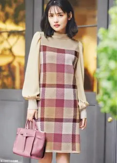 BLUE LABEL CRESTBRIDGE チェック柄ワンピース 36